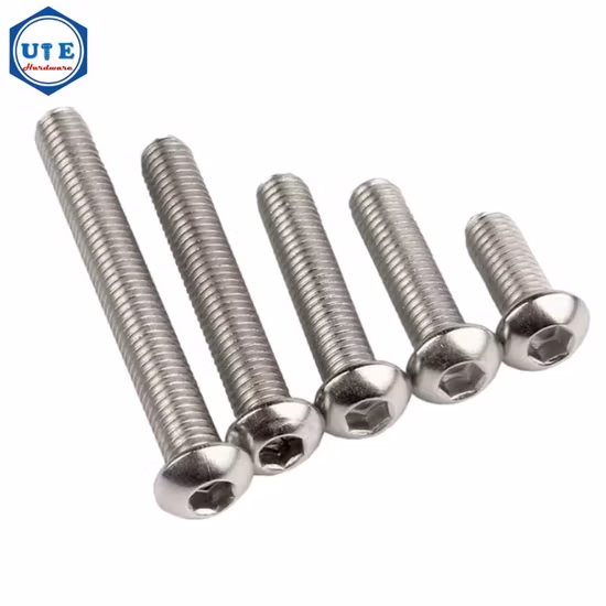 Vis à tête cylindrique haute résistance Heng boulon hexagonal bouton boulon à six pans creux ISO7380 attaches en titane pour moto