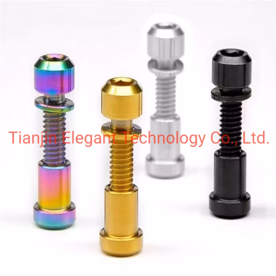 Boulon en titane, écrou en alliage de titane, écrou à tête hexagonale en titane, écrou hexagonal en titane